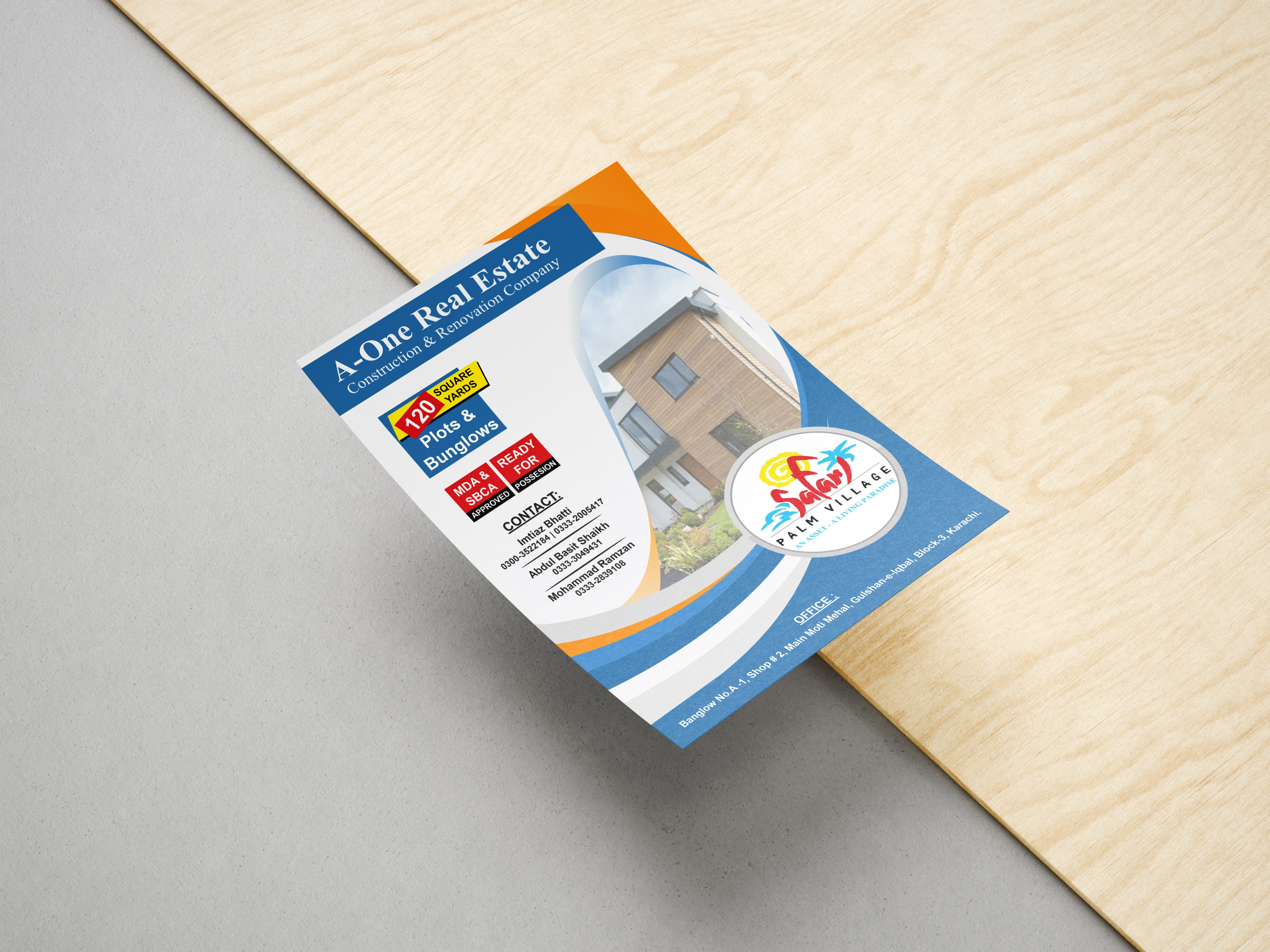 A5 modern flyer design Abu Dhabi marketing