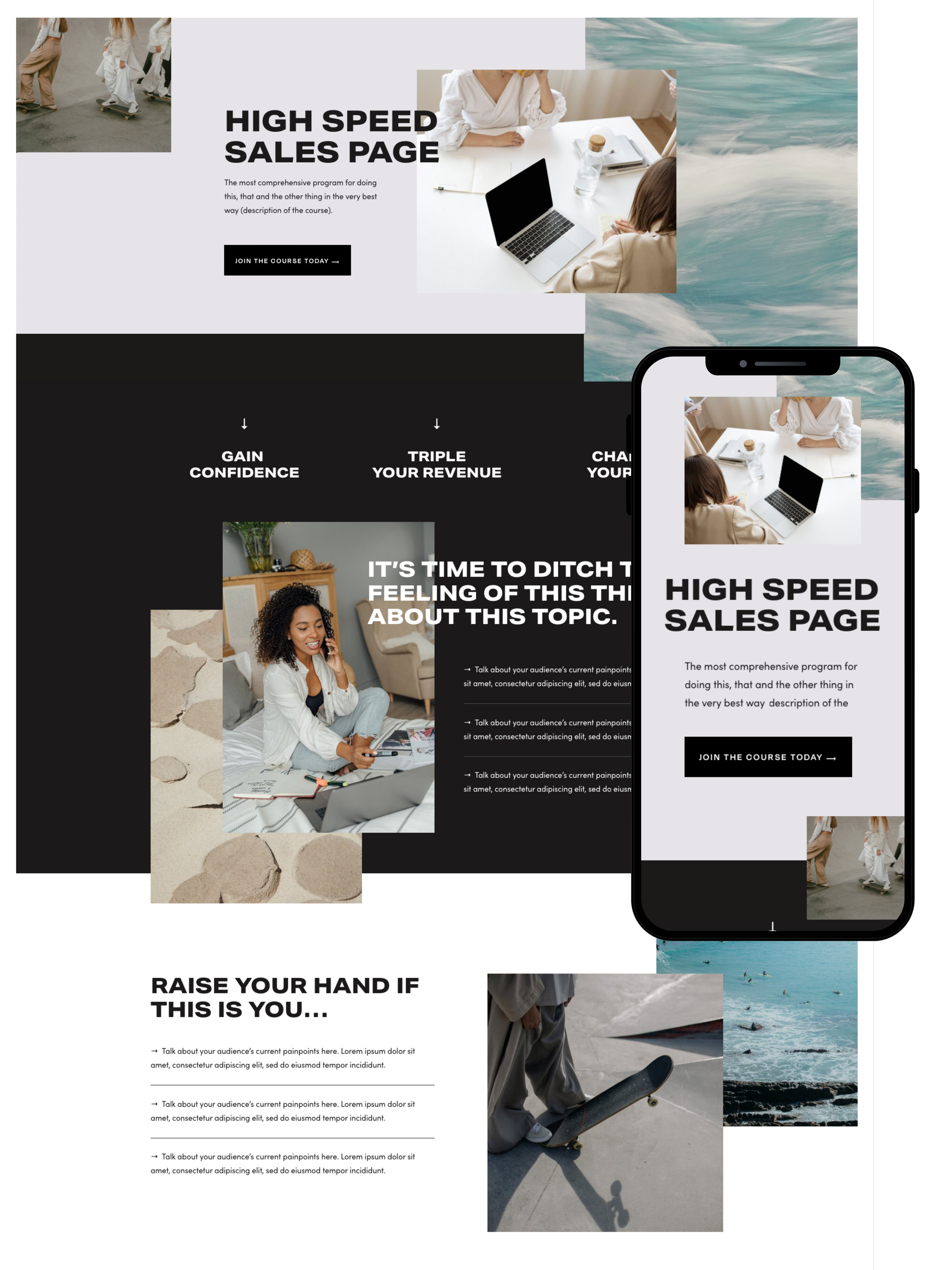Sales Page Design | Elite Launch Design - Create in Abu Dhabi for Higher Conversions