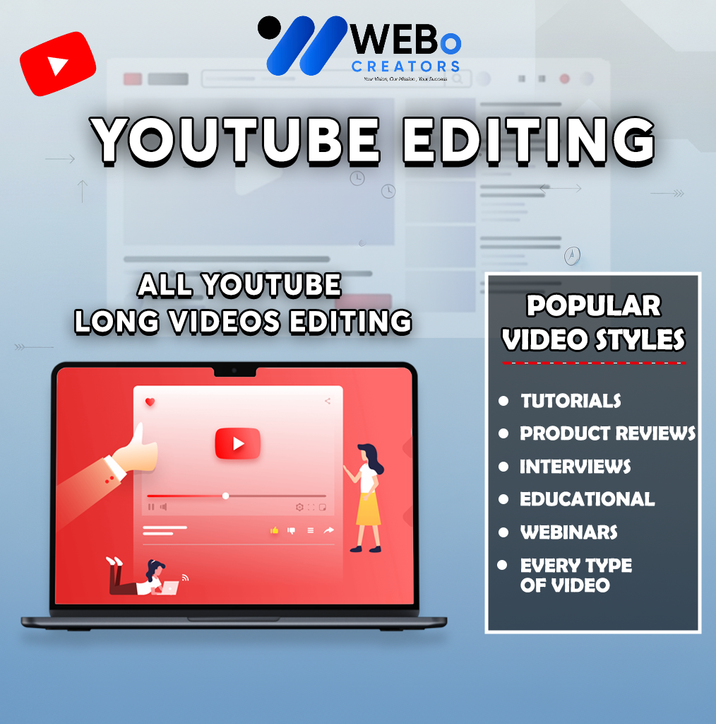 YouTube Video Editing Services at Affordable Cost - Hire Experienced YouTube Video Editors in Abu Dhabi